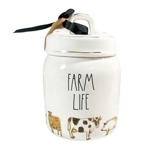 NEW Rae Dunn Baby FARM LIFE Ceramic Canister
